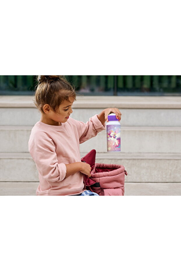 Drinking Bottle Pop Up Campus İçecek Şişesi 400 Ml - Cool pink - 4
