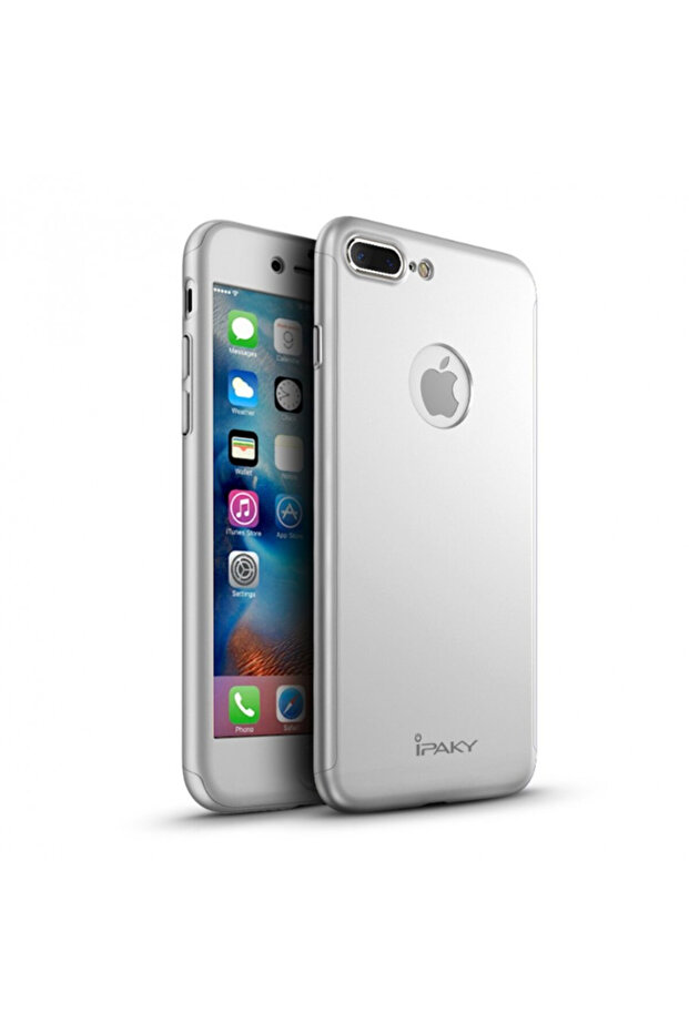 IPAKY full protection case for iPhone 7 Plus 5.5 inch, silver - 6