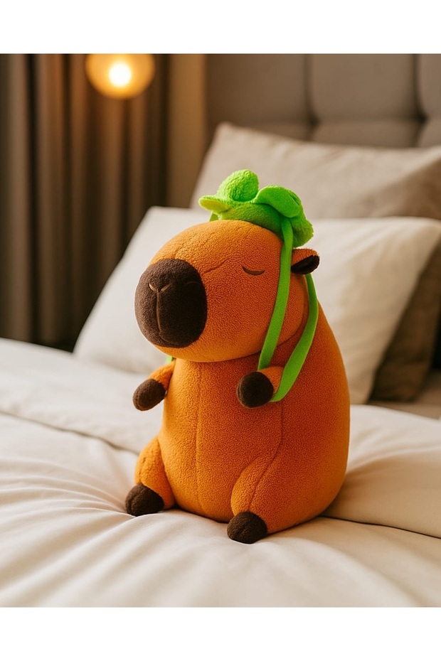 Super Cute Capybara Plush Toy Capybara Figure 25cm Sleeping-Playing Companion