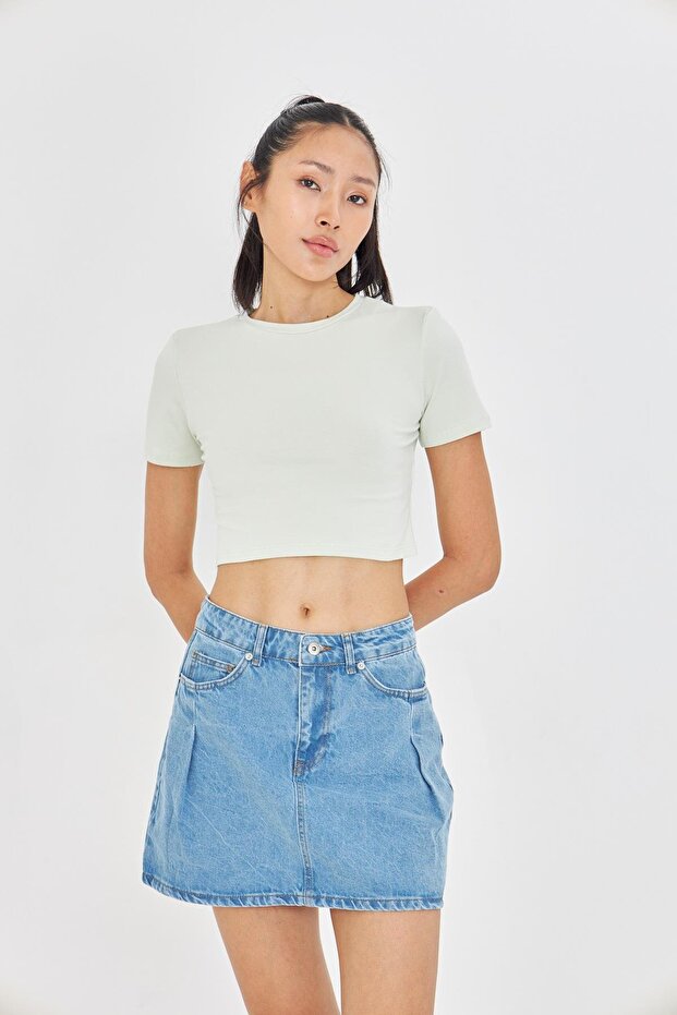 Basic Crop T-Shirt - 5