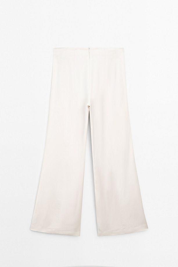 İspanyol paça krepe klasik pantolon - 8