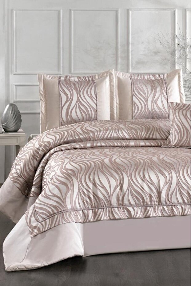 Fides Fiber Filled Double 250X255 cm Bedspread Dusty Rose