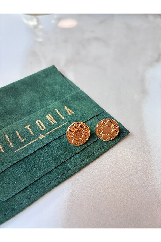 Ayın Döngüleri Tasarım Küpe - 4