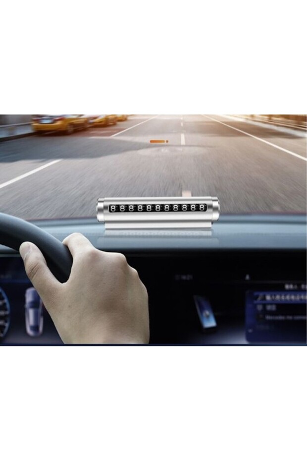 Metal Case Number Flip Adjustable Vehicle Phone Number Counter Parking Number Parkmatic 1 Piece - 2