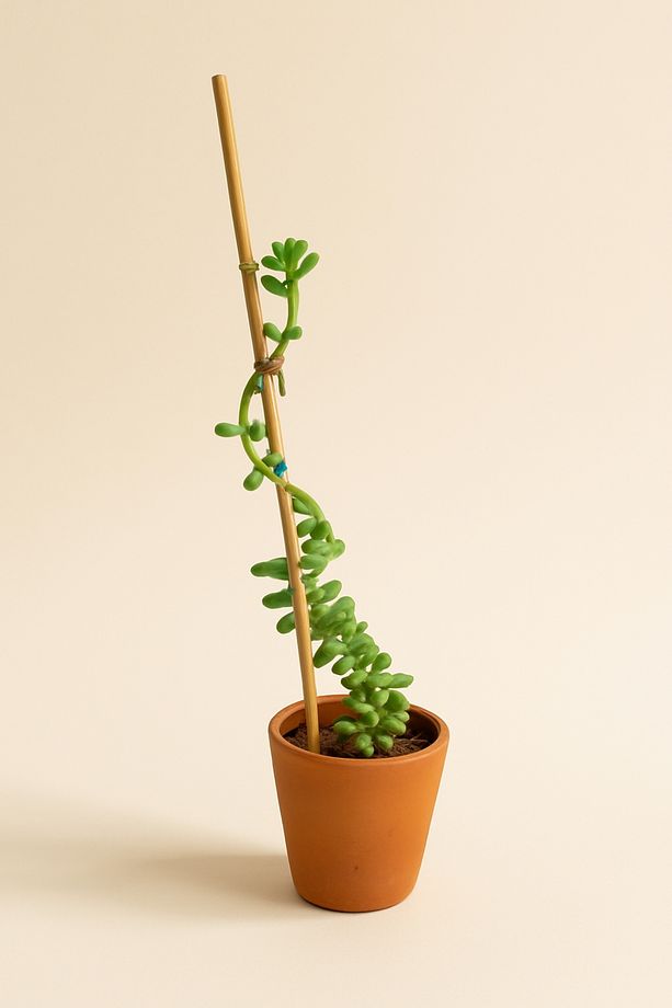 Bitki Fidan Saksı Destek Kazığı 10 Adet 30cm Bambu Destek Çubuğu Seti - 6