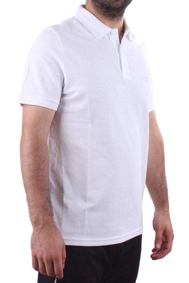 Twister 2341 White Casual Short Sleeve Regular Fit Cotton Polo Neck Men's T-Shirt