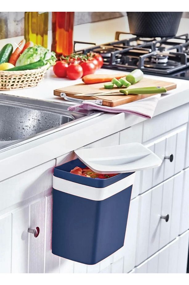 Asılabilir Pratik Çöp Kutusu Soft Askılı Çöp Kutusu 8,5lt 19x22cm - 2