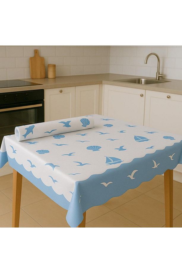 Roll-up Rulo Kağıt Masa Örtüsü Marin Desenli 100 X 150cm 16 Yaprak - 1