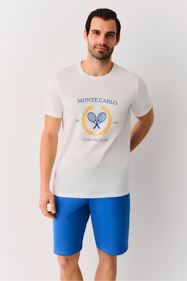 Monte Carlo Erkek Şort Pijama Takımı - 2