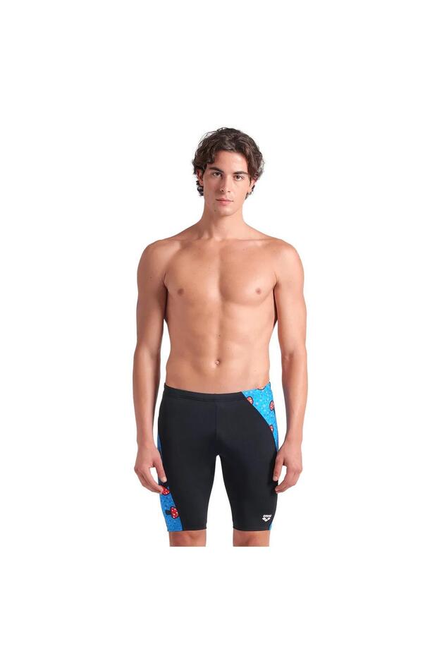 Mushrooms Swim Jammer Men's Black Swimmer Swimsuit