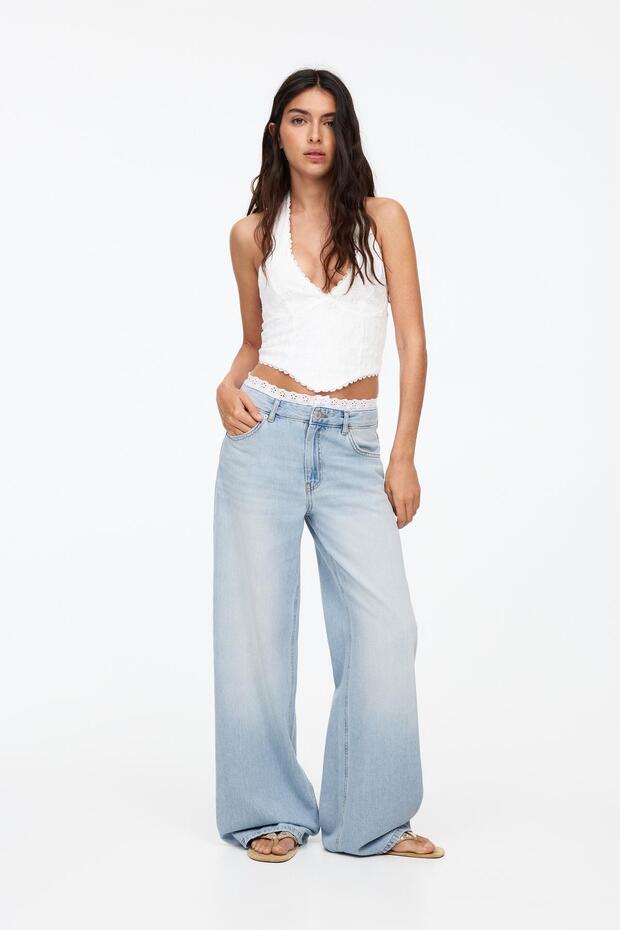 Kemer detaylı baggy jean - 3