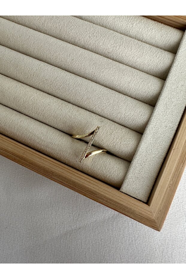 خاتم حجر الذهب عادي - 1