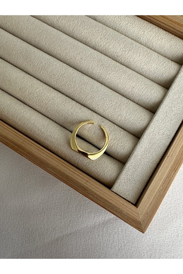 Stoned Plain Pinky Ring - 3