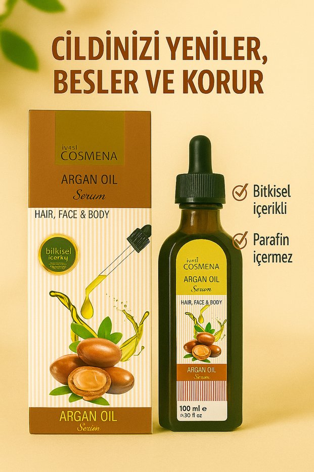 Cosmena Argan Oil Hair, Face and Body Serum 100ml
