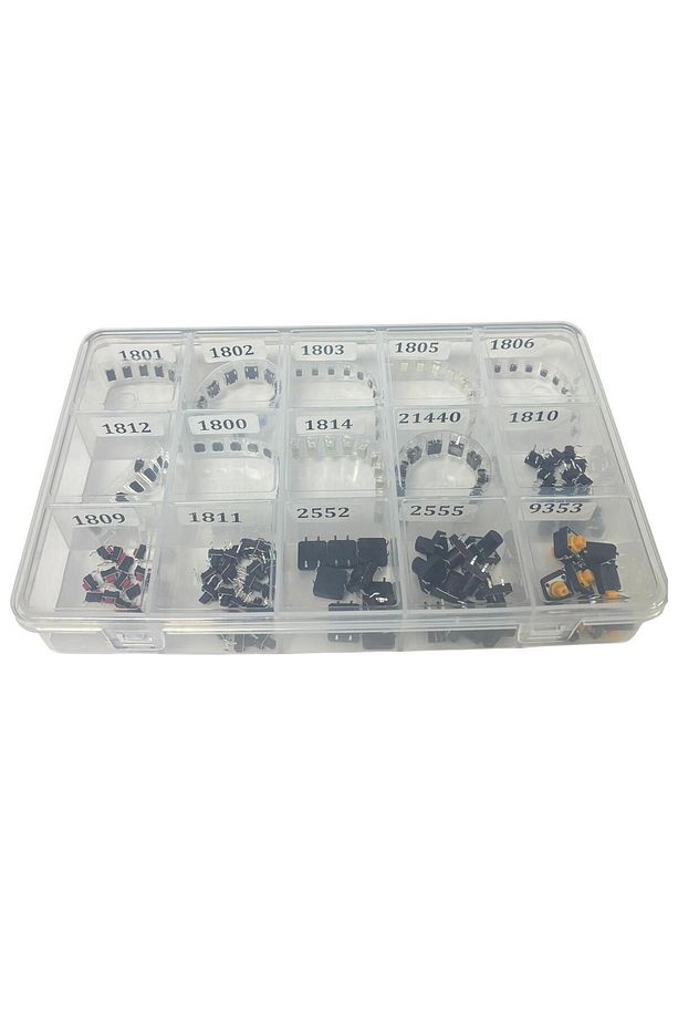 180 Parça Tact Switch Smd/Dip Buton Set - 1