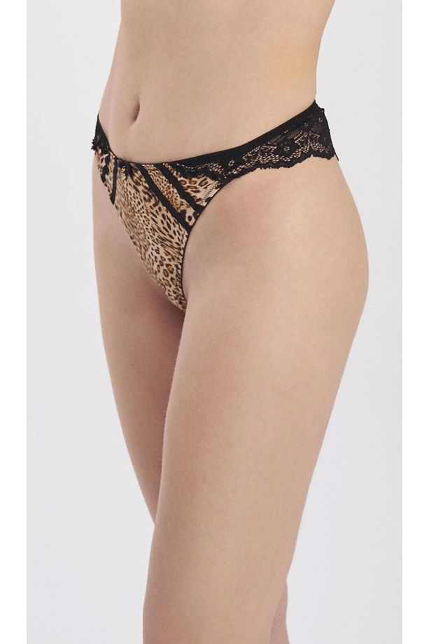 Moonlıght 3209 Leopar Desenli String - 1