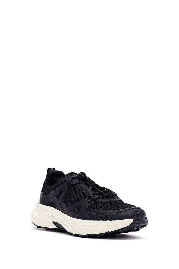 ACBC x Derimod Erkek Siyah Bağcıklı Kalın Tabanlı Kumaş Sneaker 25SFD78056F - 6