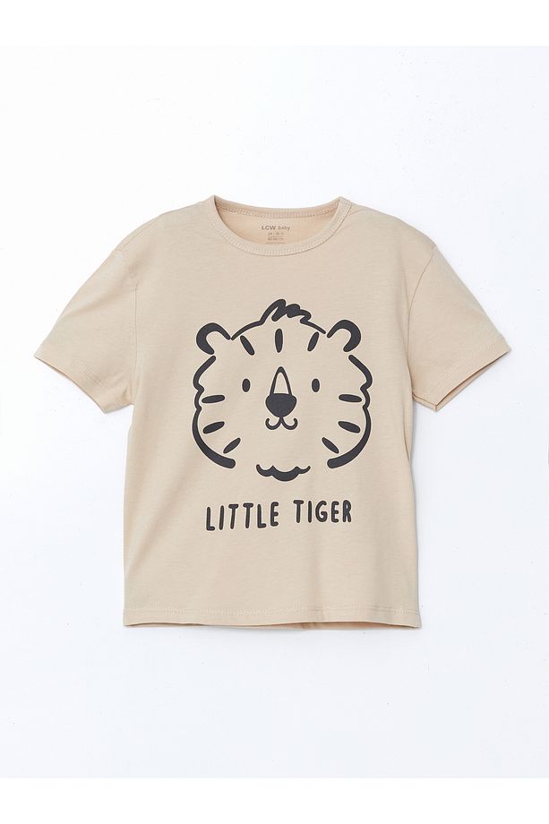 Bisiklet Yaka Baskılı Erkek Bebek Şortlu Pijama Takım 2'li - 2