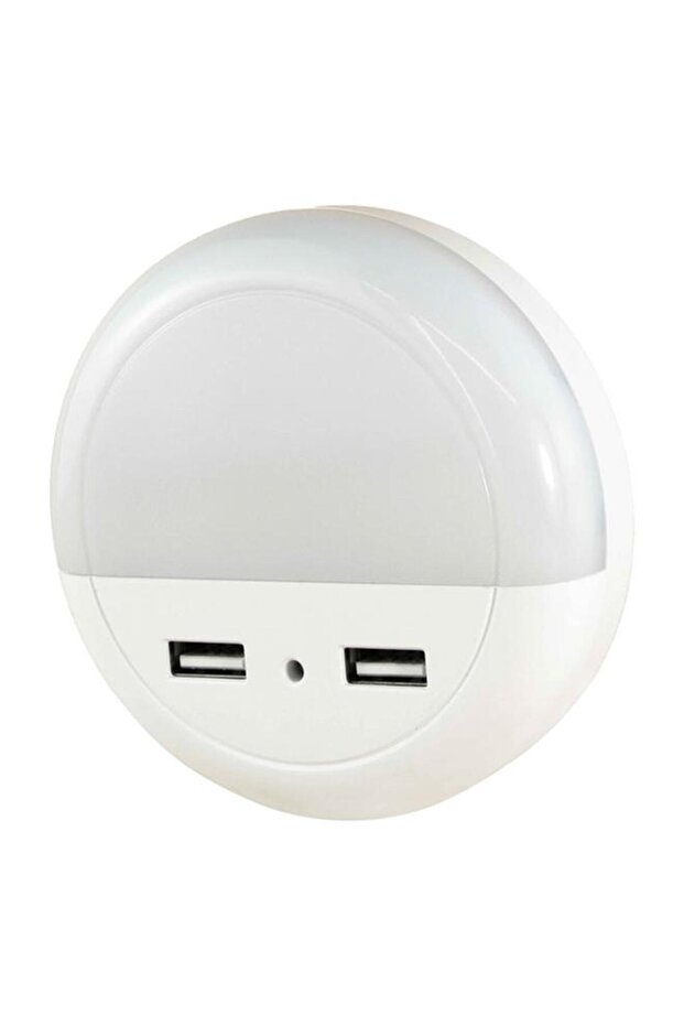 ستارتيك - ضوء ليلي LED متين يعمل بالبطارية بمستشعر 2 USB - أبيض - 1