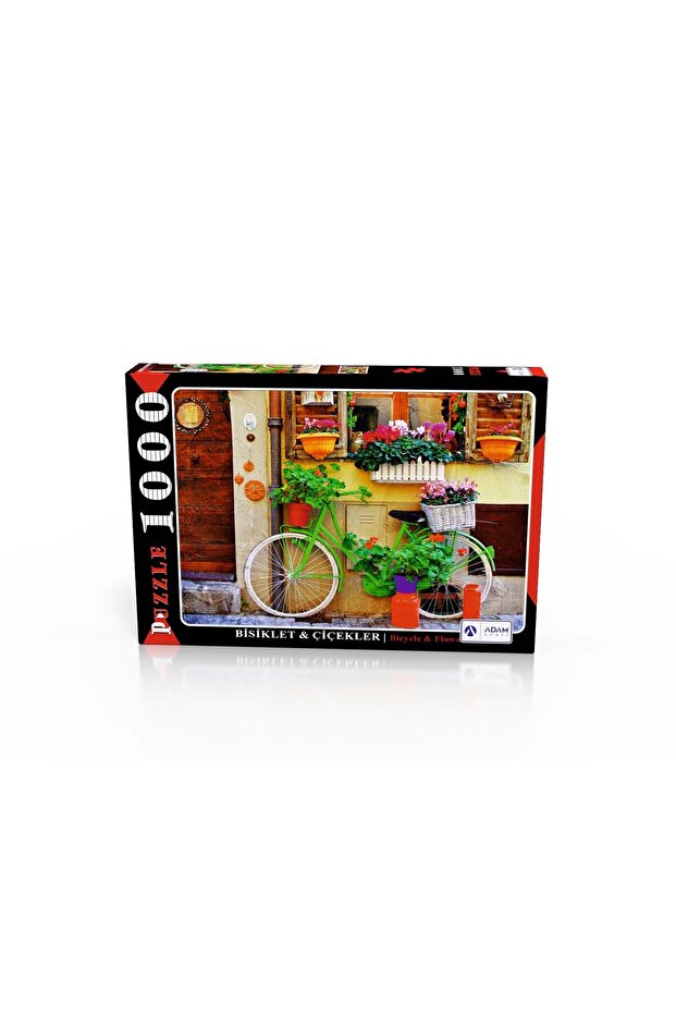Bicycle And Flowers 1000 Piece Puzzle