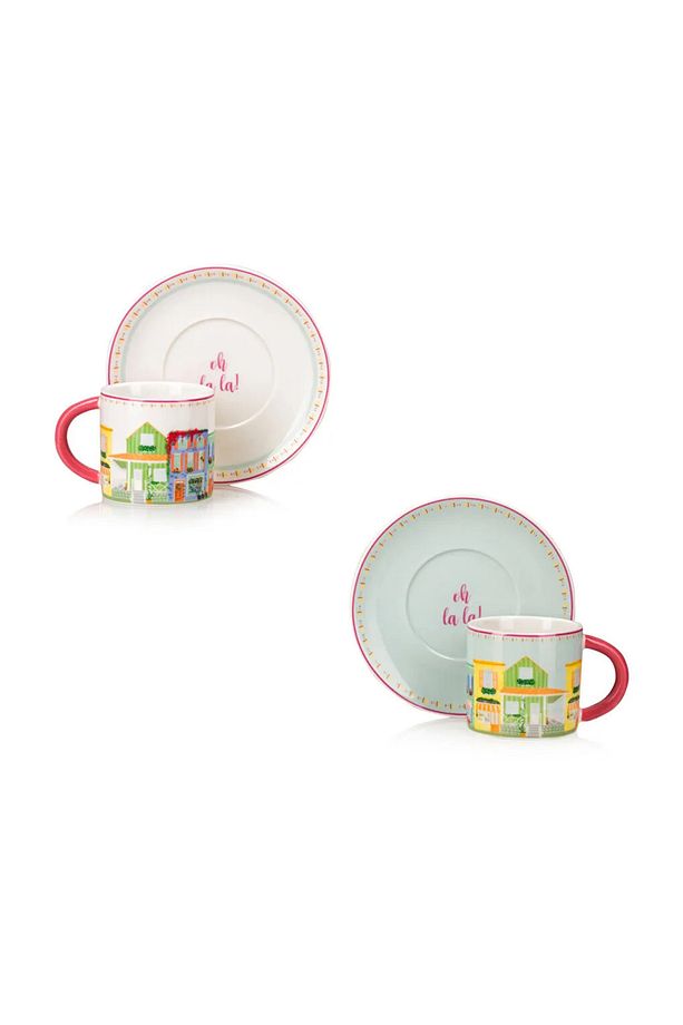 LCW HOME Karışık Baskılı 2 Kişilik Porselen Kahve Fincan Takımı 90 ml - 5