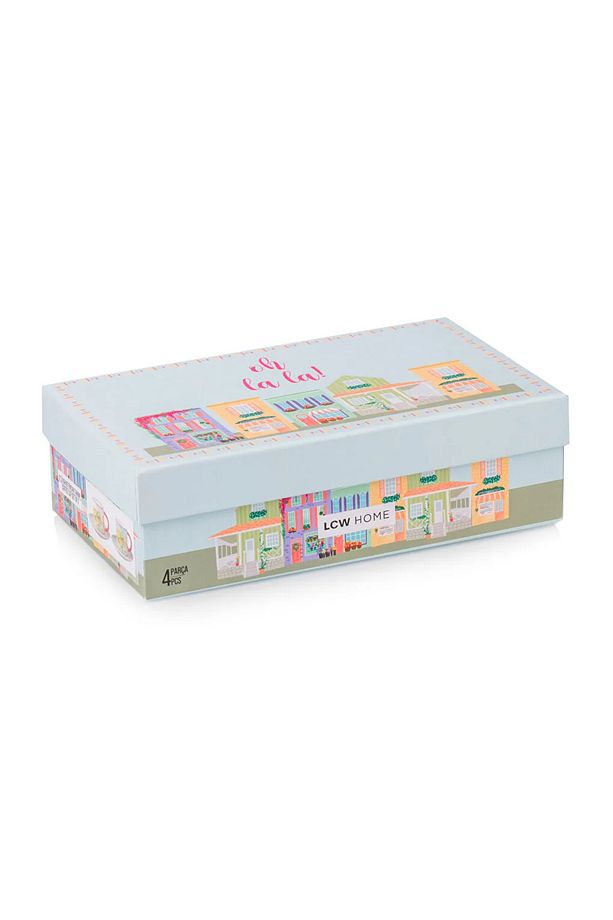 LCW HOME Karışık Baskılı 2 Kişilik Porselen Kahve Fincan Takımı 90 ml - 4