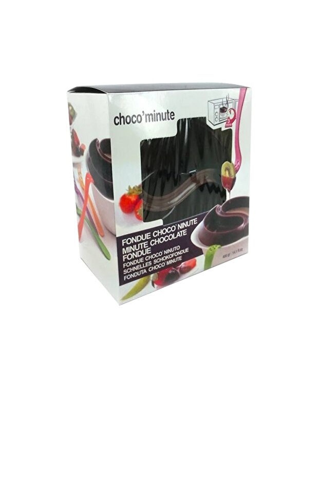2 pieces chocolate fondue pot