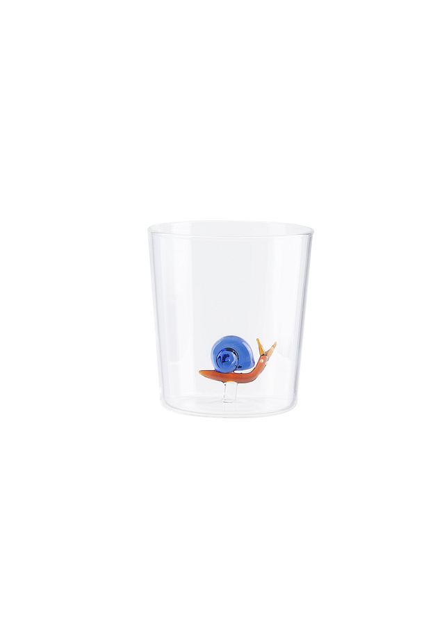 Violet Borosilikat Cam Bardak - Sarı/Mavi - 350 ml - 4