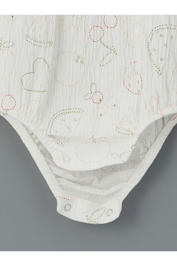 Baskılı Kız Bebek Çıtçıtlı Bodysuit - 3