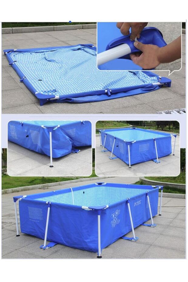 Intex metal frame pool, 220x150x60 cm, 1,600 liters - 7