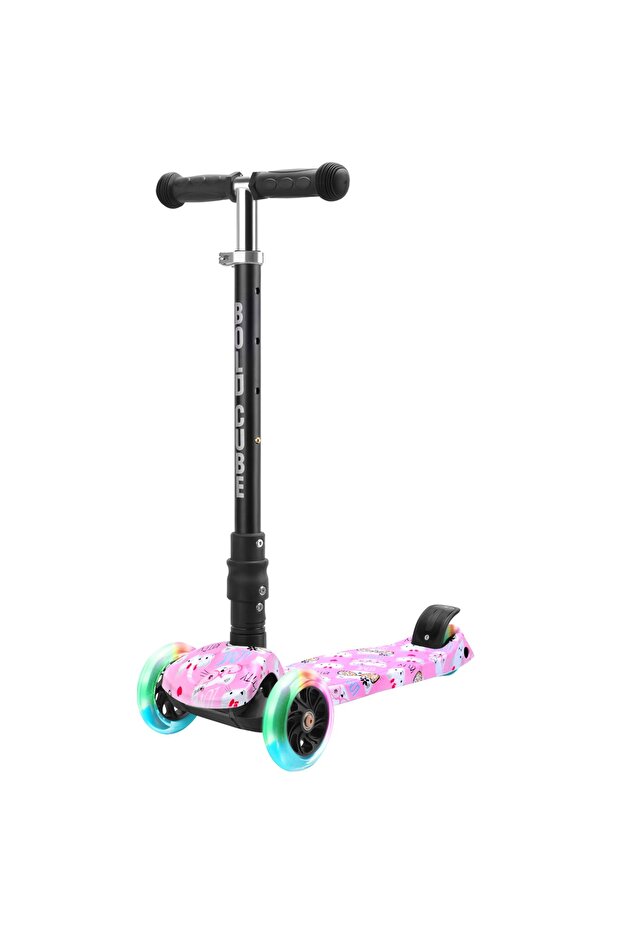 3 Wheel Scooter Big Fold Cat Love