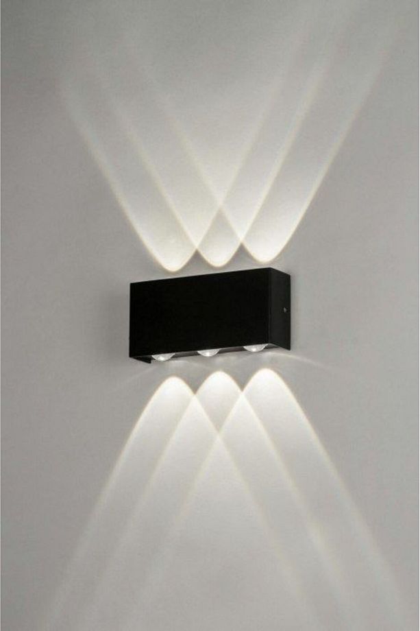 Elektrikle Çalışır, 12 Watt 3000 Kelvin Ledli, İç ve Dış Mekan Aplik, Yüksek Işık Güçlü Led Aplik - 3