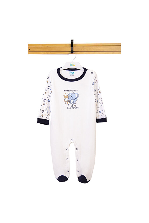 100% Cotton Printed Long Sleeves Jumpsuit/Romper/Sleepsuit for babies
