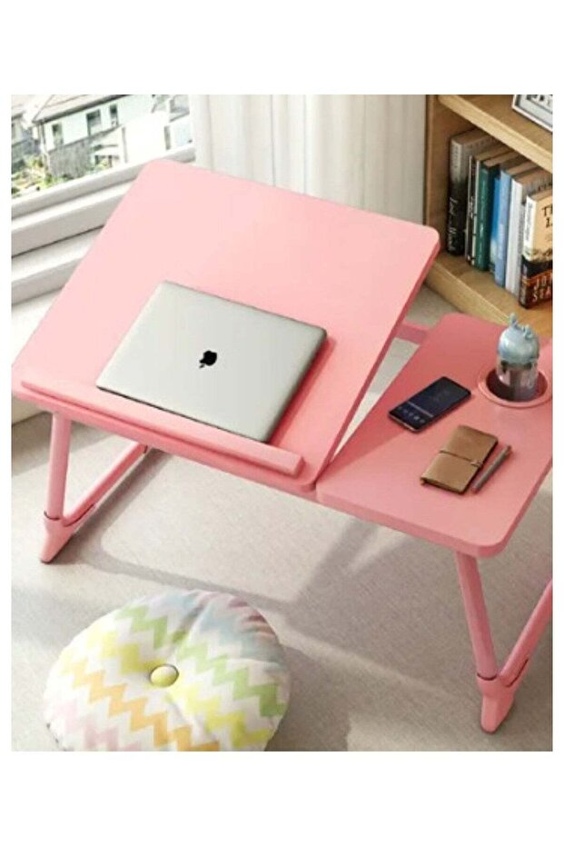 Wood Multi Purpose- Adjustable Laptop Desk For Study And Reading With Foldable Non Slip Legs