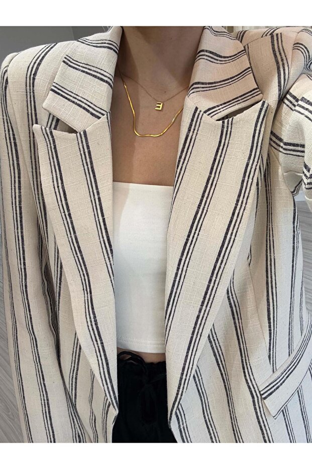 Wide Striped Jacket - 3