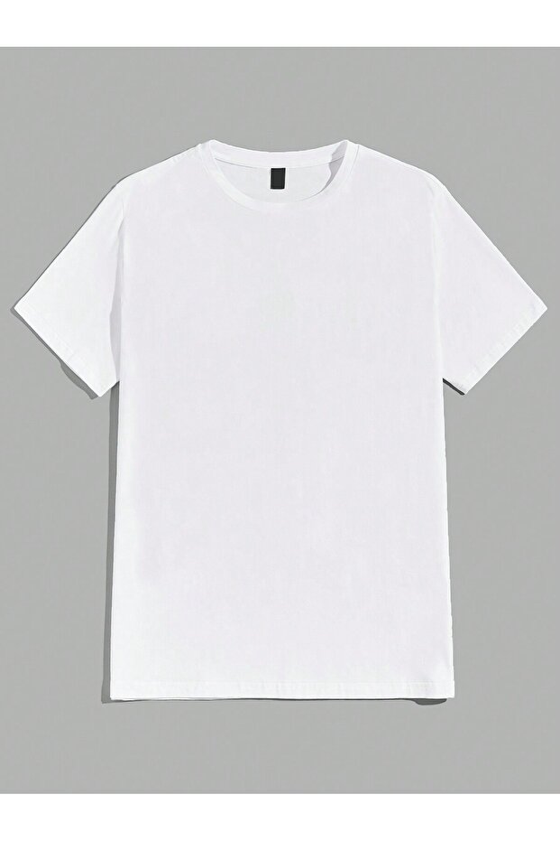 Tricou Basic pentru bărbați Alb - 2