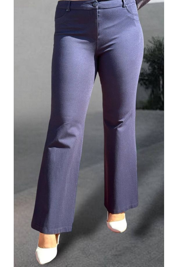 Kanvas İspanyol Paça Pantolon 5531 - 1