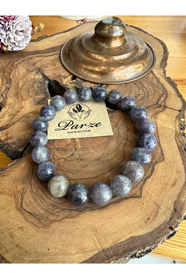 Iolite Natural Stone Bracelet 10 mm