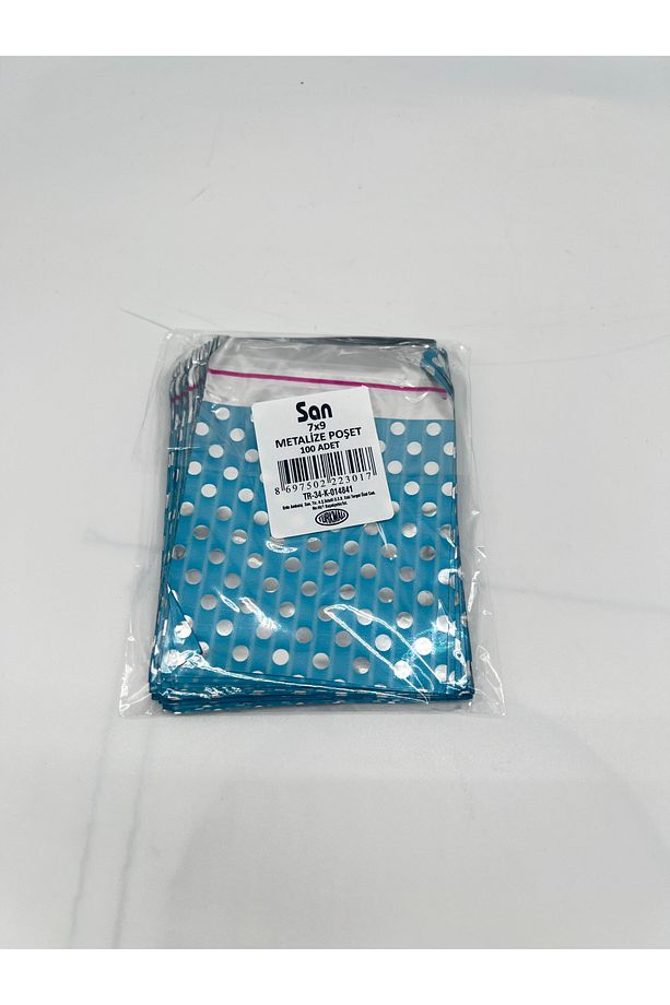 Metalize Desenli 7*9 cm 100 Adet Jelatin Poşet - 5
