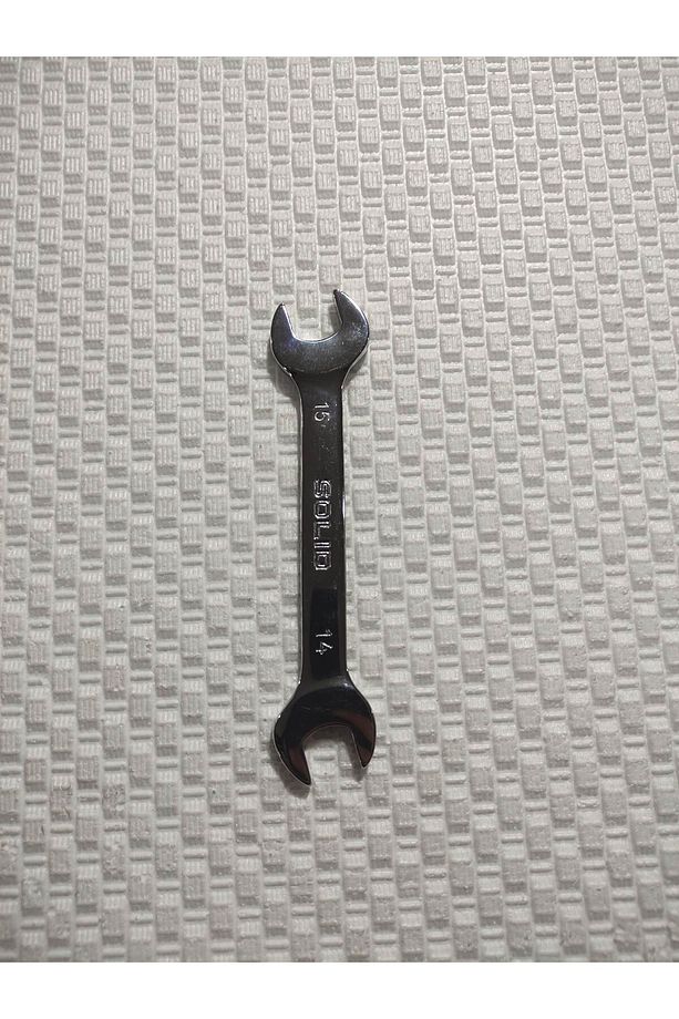 SOLİD 14 X 15 AÇIK AĞIZ ANAHTAR 15 CM UZUNLUK PARLAK KROM 1 ADET - 1