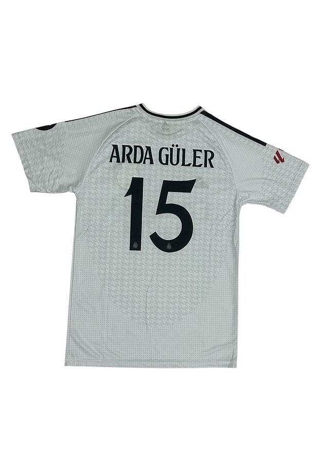 Beyaz Çocuk Forması Alt-Üst 2'li Set A.r.d.a G. Yeni Sezon R.ea.l -M.ad.ri.d 2025 15 Numara Forma - 3