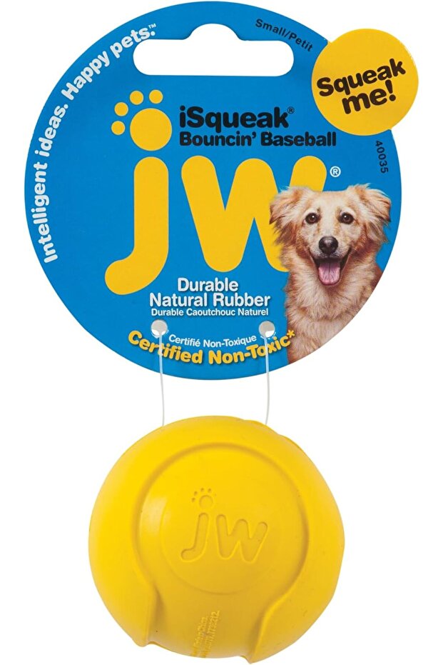 Jw Isqueak Bouncin' Baseball Small Pack Of 6