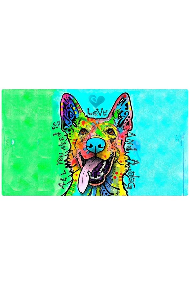Mats For Dogs Love And A Dog 16 x 28Inch / 40 x 71 cm