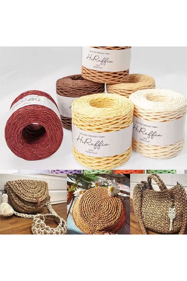 Kağıt Ip, Bobin Kağıt Ip, Çanta Yapımı, Şapka Yapımı, Dıy Yapımı (100GR) G13 - 8
