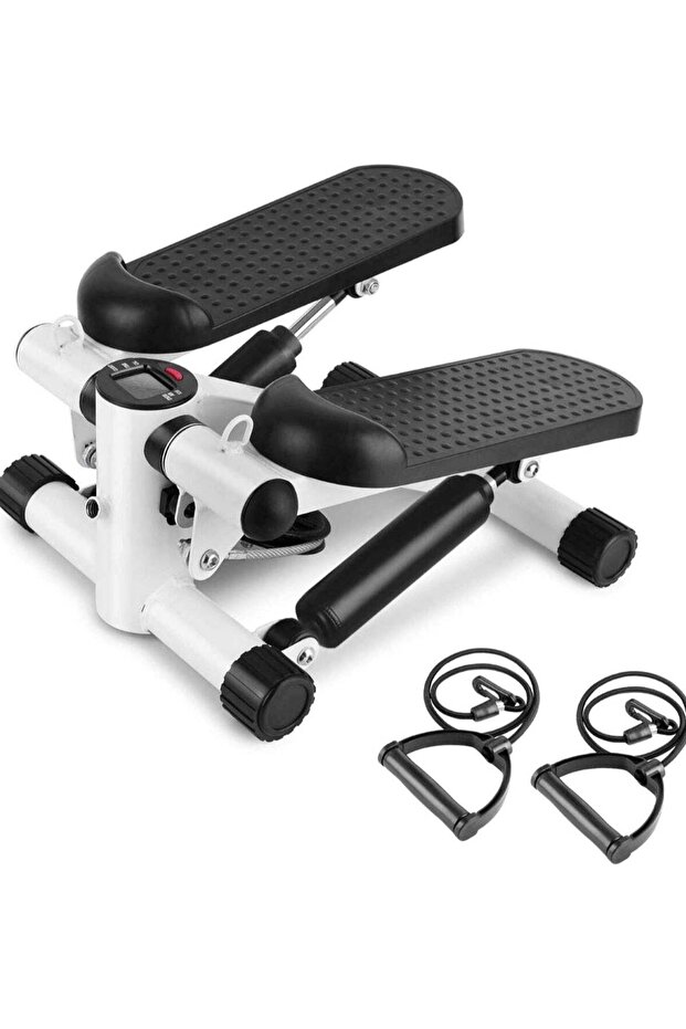 Compact Mini Stepper with Steel Pipe and ABS Construction Black