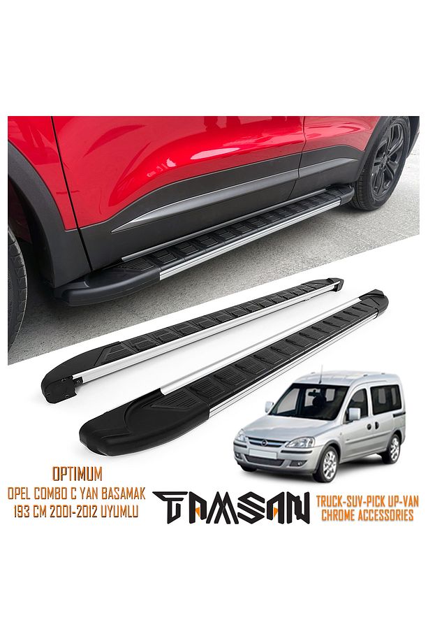 OPEL COMBO C OPTIMUM MODEL YAN BASAMAK GRİ 193 CM 2001-2012 UYUMLU - 1