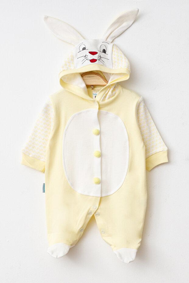 Baby Rabbit Costume Open Front Baby Romper