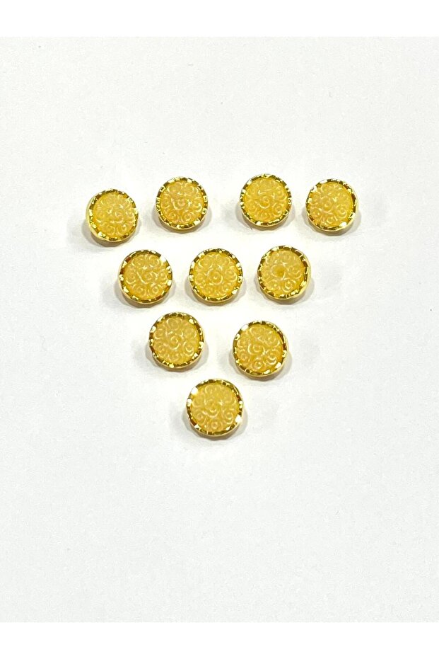Blouse Button / Metallized Blouse Button / 2915 /10 Pieces Model 2