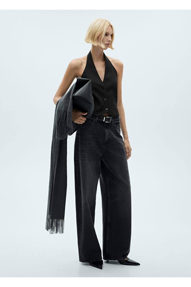 Černá dámská vesta 77059239 - 8