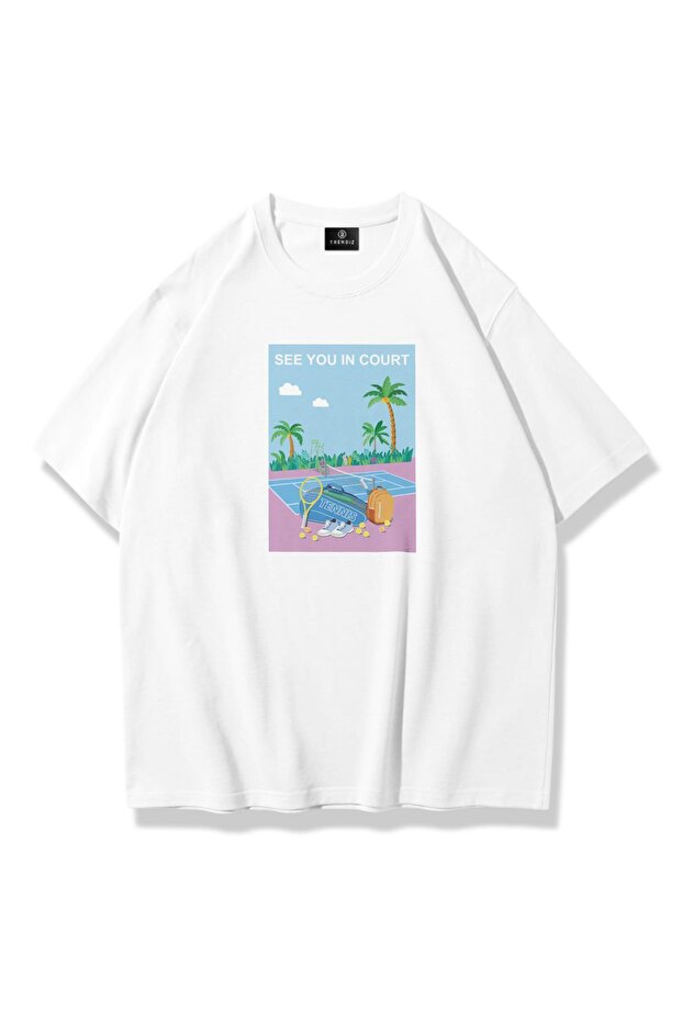 Unisex See You in Court Tshirt White